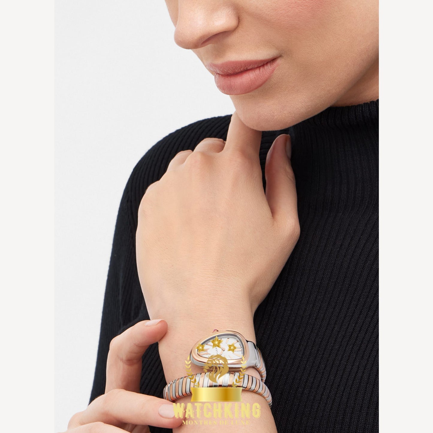 Bvlgari Serpenti Tubogas Argenté/Or rose