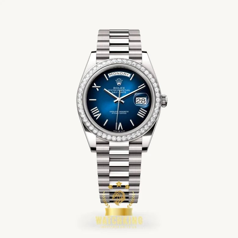 Rolex Day-date Bleu Romain Sertie 36mm