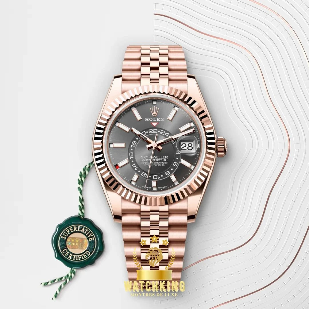 Rolex Sky-Dweller Or Rose Gris 42mm