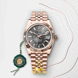Rolex Sky-Dweller Or Rose Gris 42mm