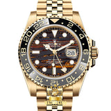 Rolex GMT-MASTER II Doré/Tiger Iron 40mm