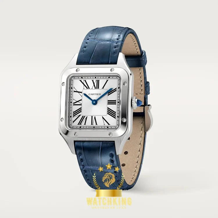 Santos-Dumont de Cartier Argenté/Bleu