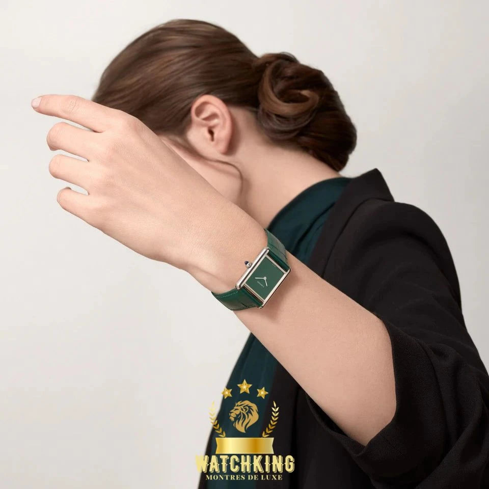 Tank Louis Semi-mat Vert/Argenté