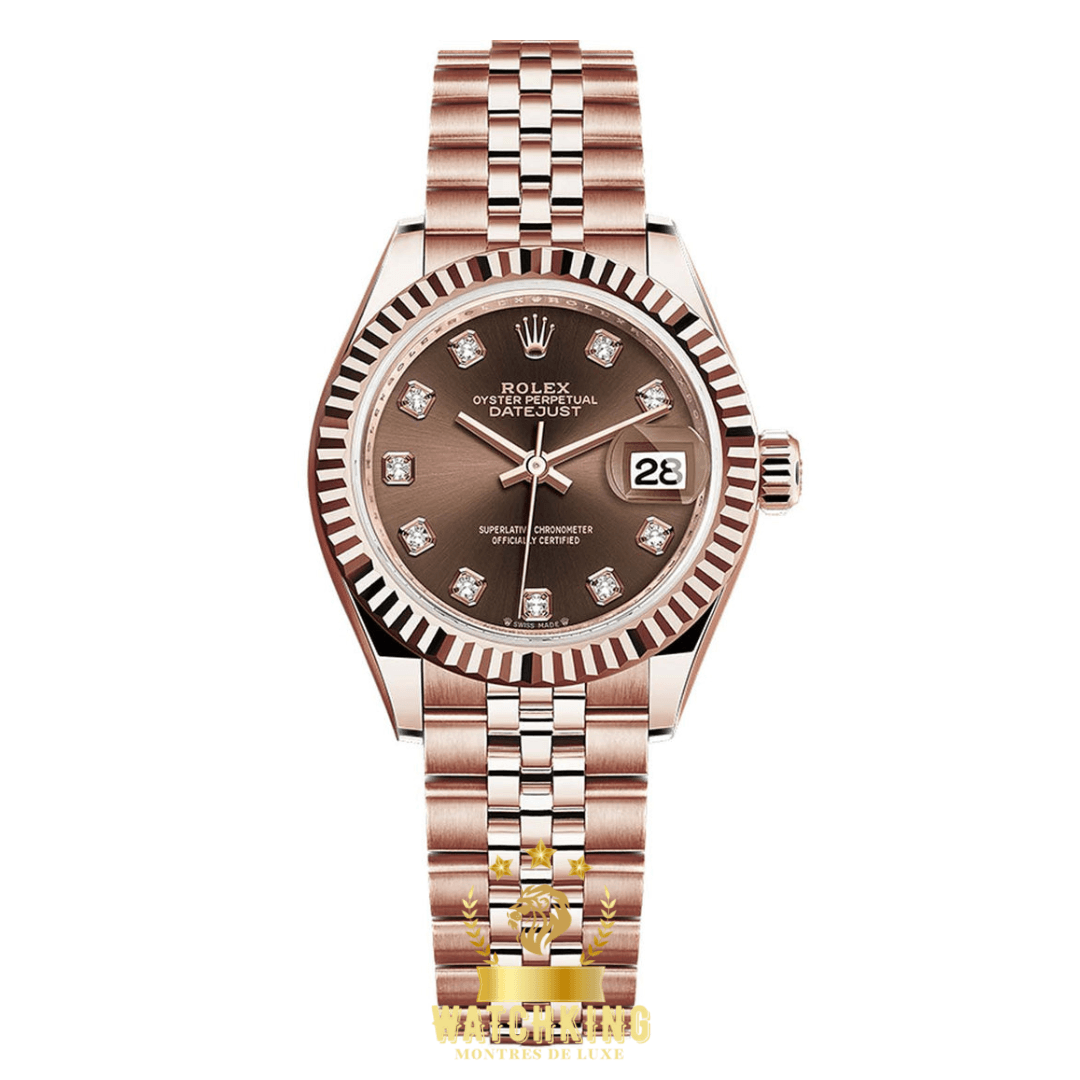 Rolex Lady-Datejust Marron 28mm