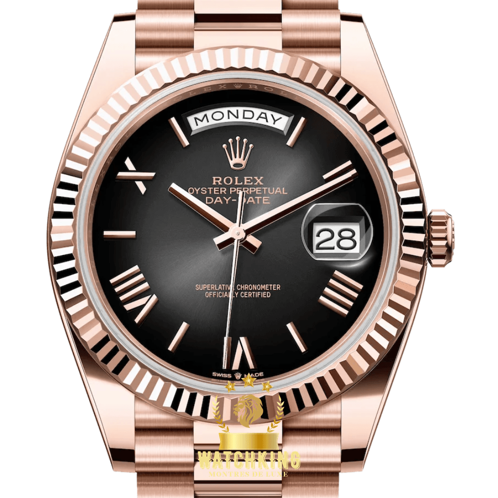 Rolex Day-Date Gris Ombré Or Rose 40mm