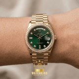 Rolex Day-date Vert Pierres 36mm