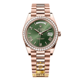 Rolex Day-date Vert Olive Sertie 36mm
