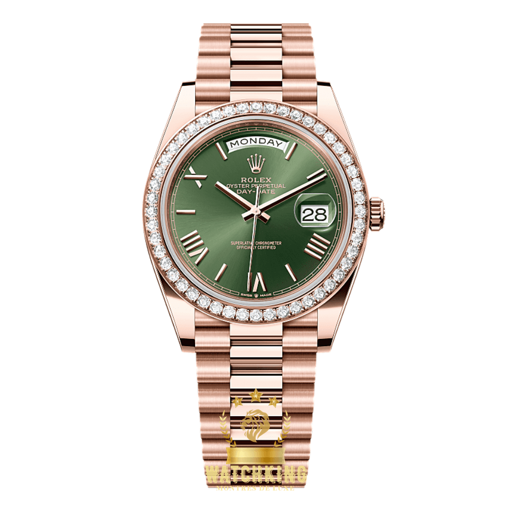Rolex Day-date Vert Olive Sertie 36mm