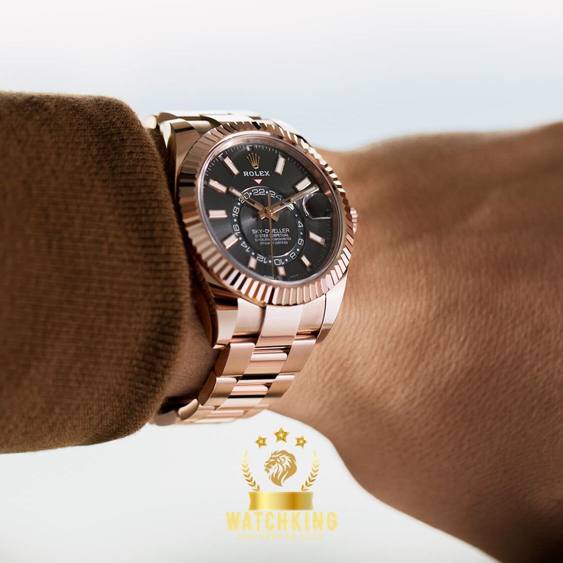 Rolex Sky-Dweller Or Rose Gris 42mm