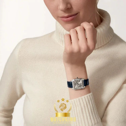 Santos-Dumont de Cartier Argenté/Bleu