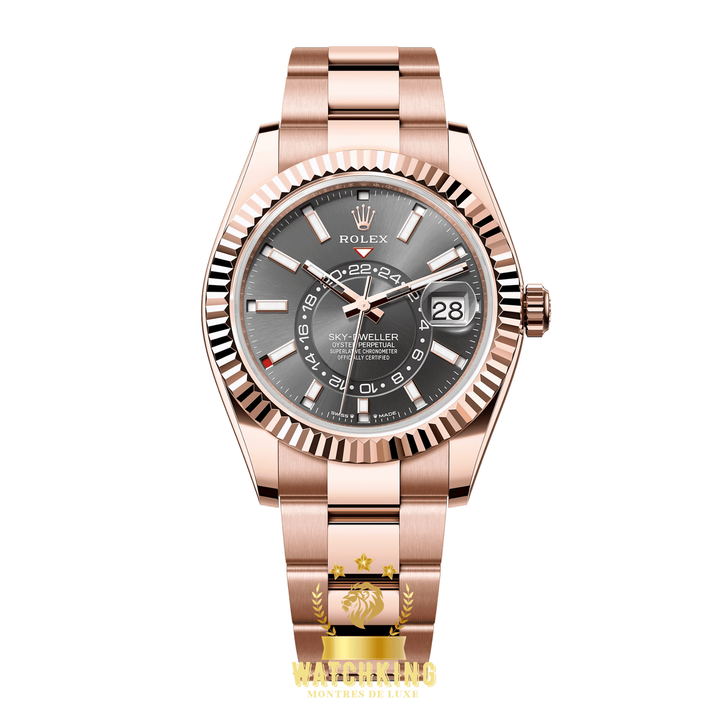 Rolex Sky-Dweller Or Rose Gris 42mm