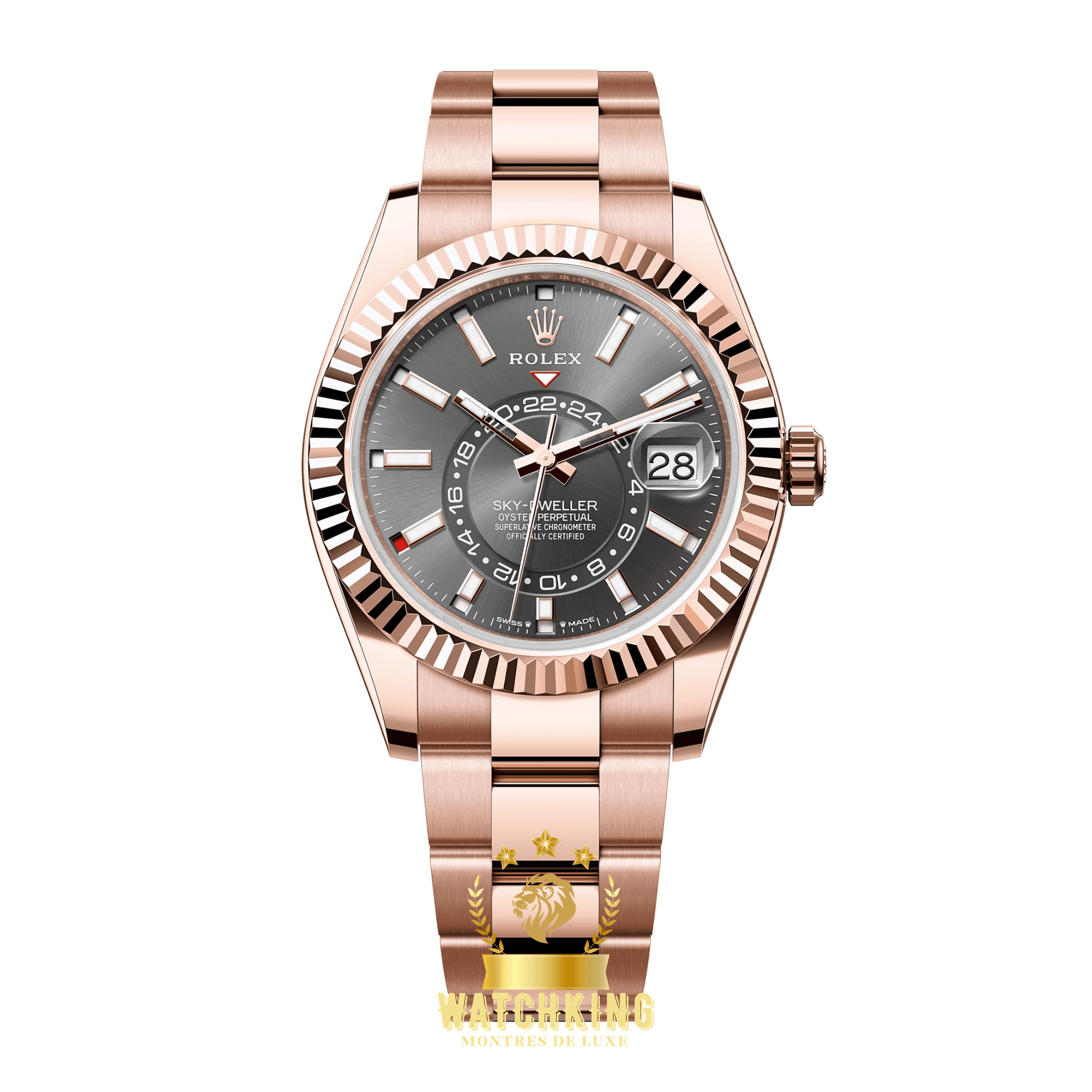 Rolex Sky-Dweller Or Rose Gris 42mm