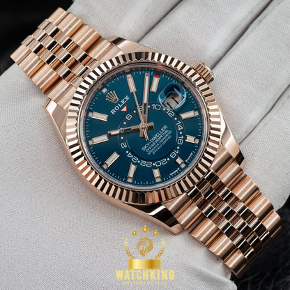 Rolex Sky-Dweller Or Rose Bleu 42mm🇨🇭