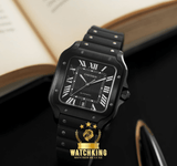 Santos de Cartier Caoutchouc Noir