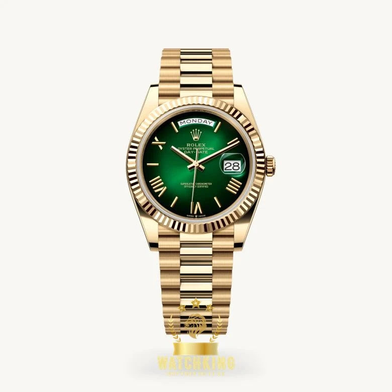 Rolex Day-date Vert Ombre Romain 40mm