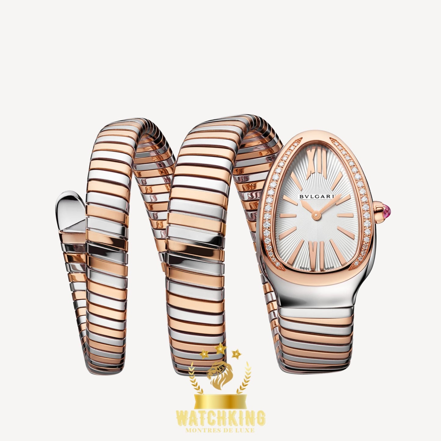 Bvlgari Serpenti Tubogas Argenté/Or rose
