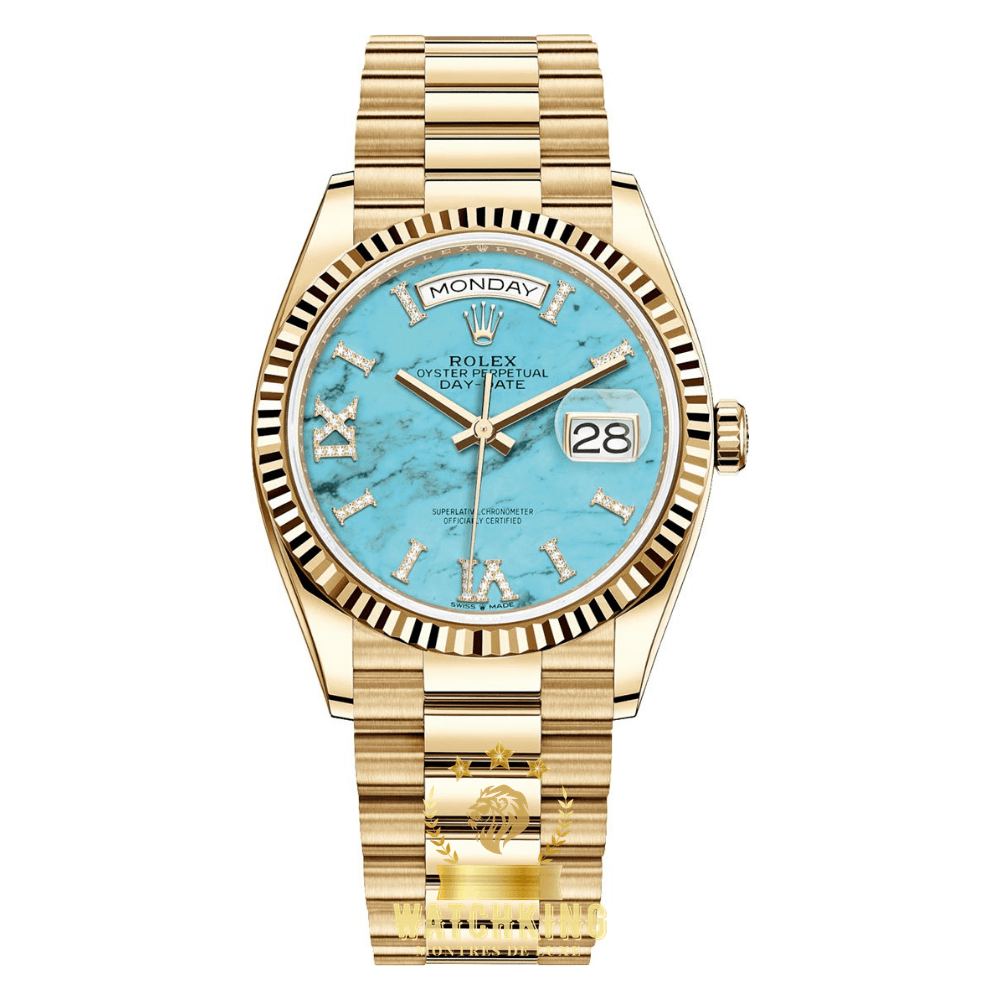 Rolex Day-date Doré Turquoise 36mm
