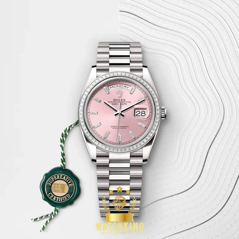 Rolex Day-date Rose Sertie 36mm