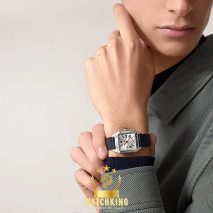 Santos-Dumont de Cartier Argenté/Bleu