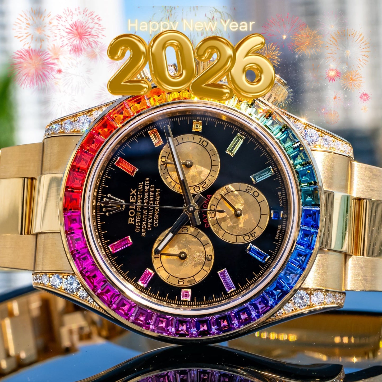 Rolex Daytona Rainbow Doré 40mm