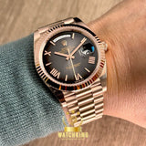 Rolex Day-Date Gris Ombré Or Rose 40mm