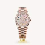 Rolex Day-date Or Rose Pierres 36mm