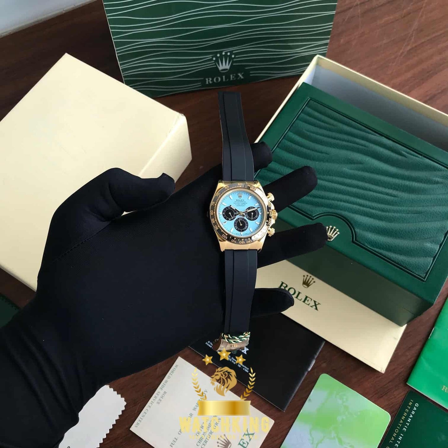 Rolex Cosmograph Daytona Caoutchouc Turquoise 40mm