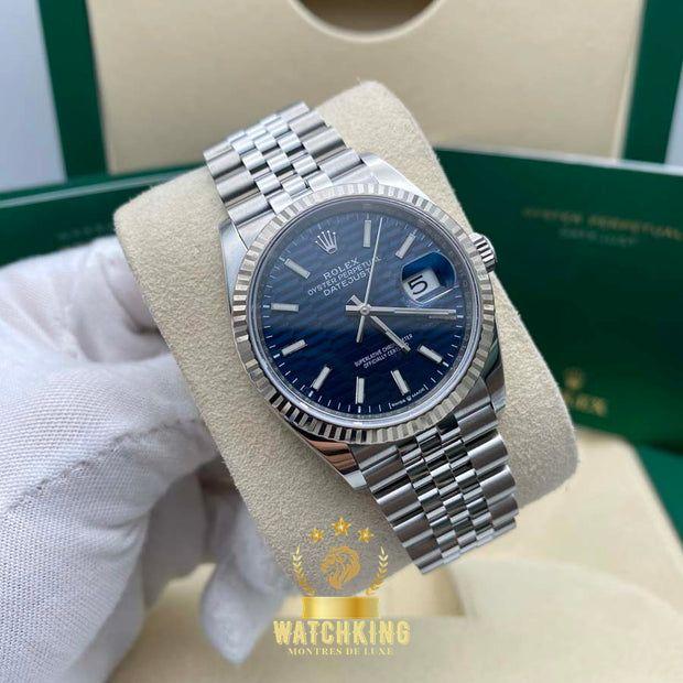 Rolex Datejust Bleu Cannelé 41mm
