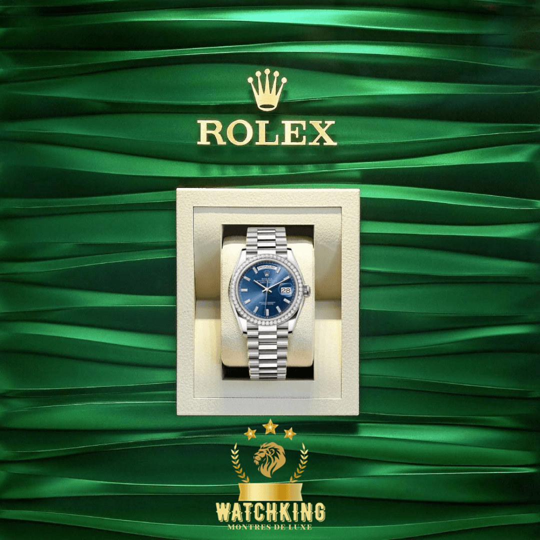 Rolex Day-date Bleu Sertie 36mm