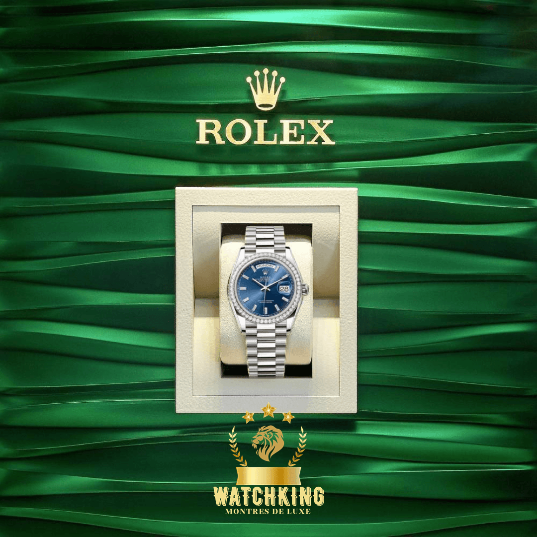 Rolex Day-date Bleu Sertie 36mm