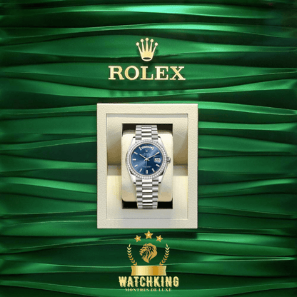 Rolex Day-date Bleu Sertie 36mm