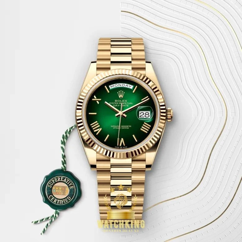 Rolex Day-date Vert Ombre Romain 40mm