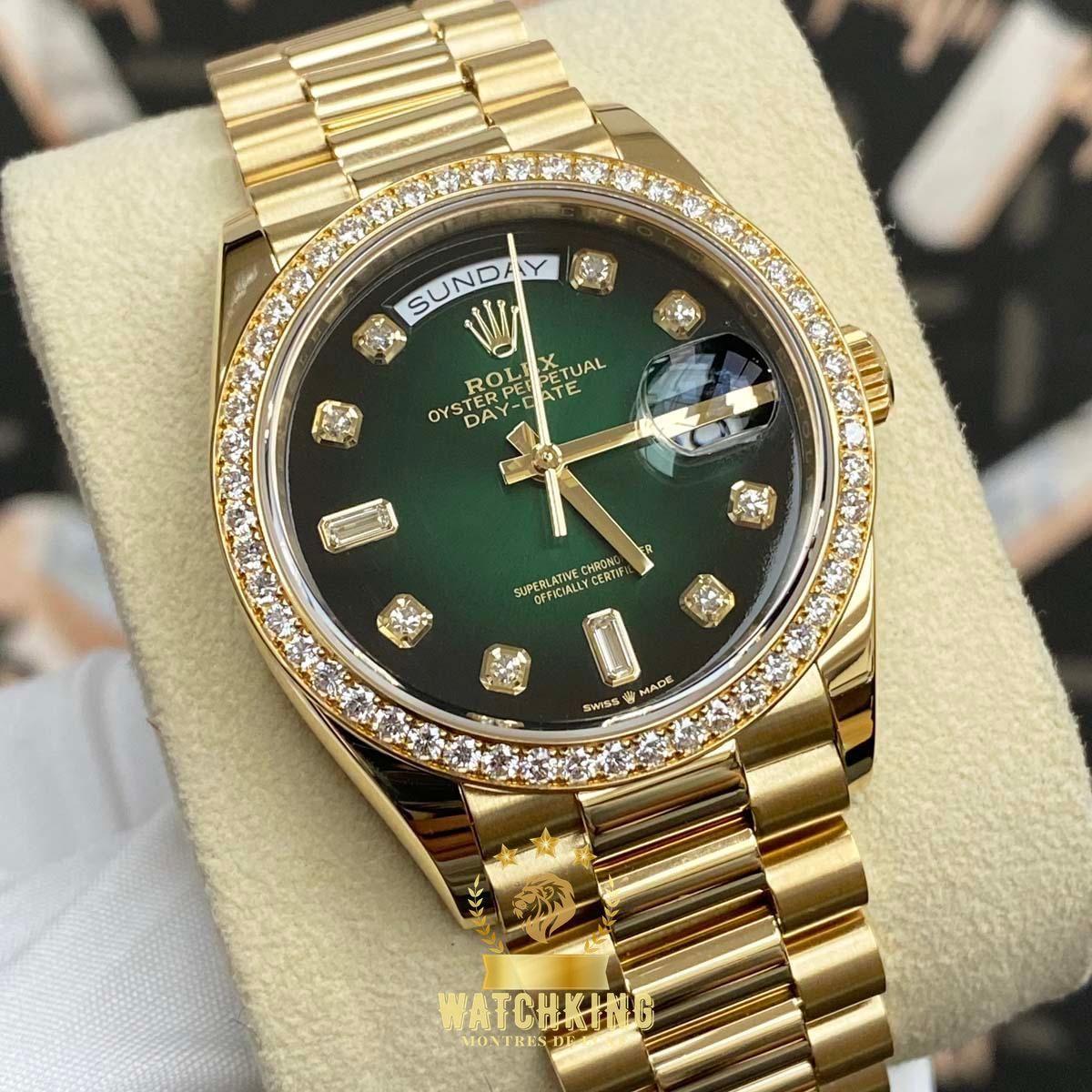 Rolex Day-date Vert Pierres 36mm