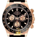 Rolex Cosmograph Daytona Caoutchouc Or Rose/Noir 40mm