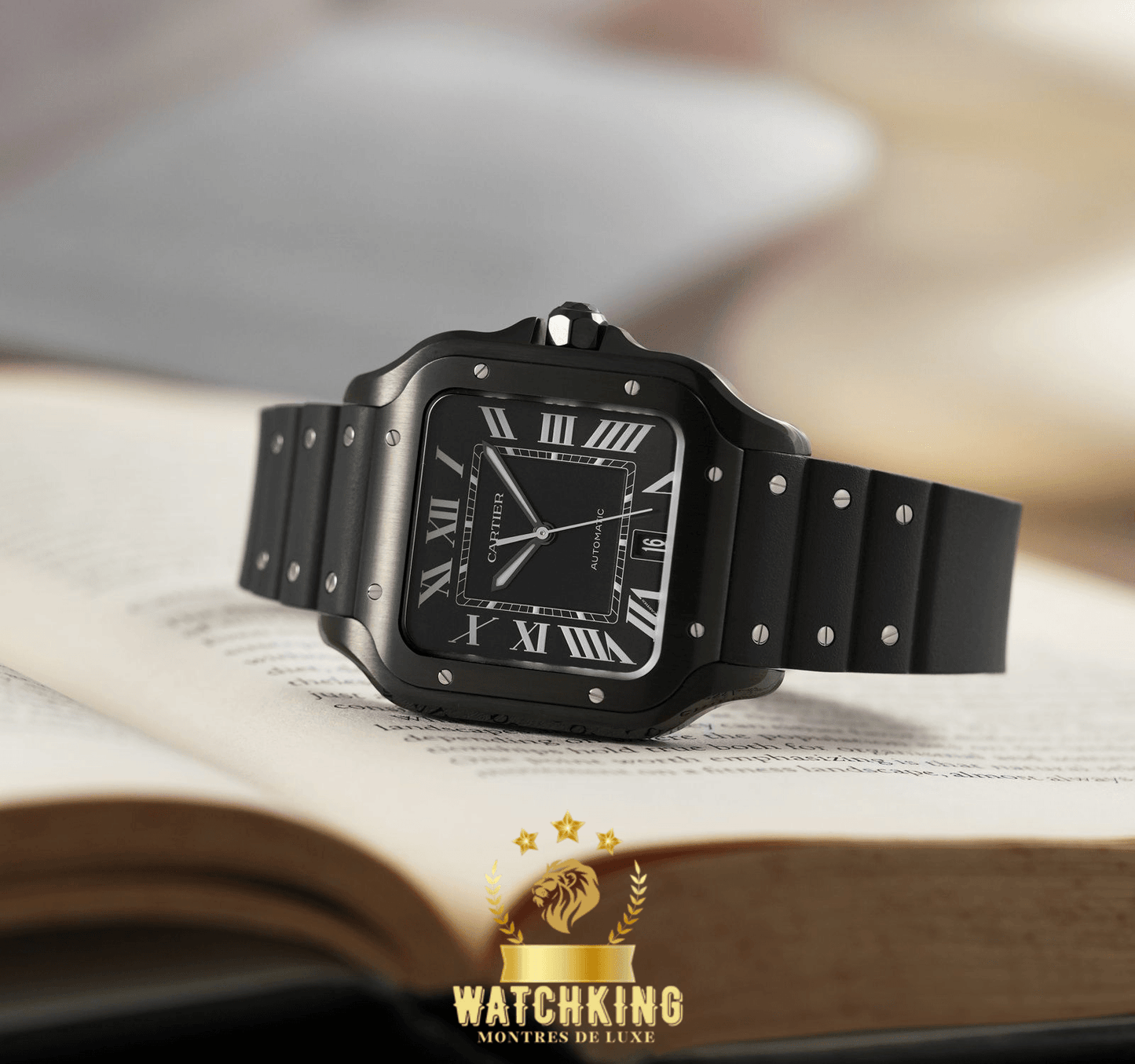 Santos de Cartier Caoutchouc Black