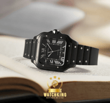 Santos de Cartier Caoutchouc Noir