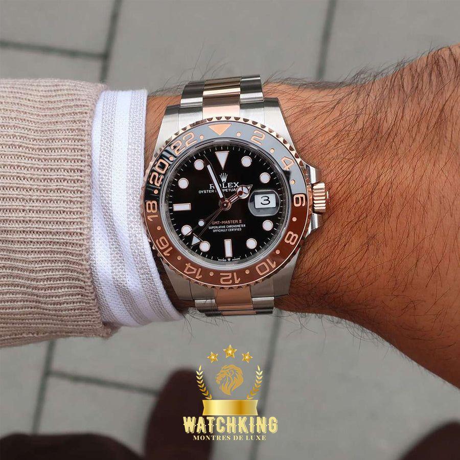 Rolex GMT-Master II Argenté/Or Rose